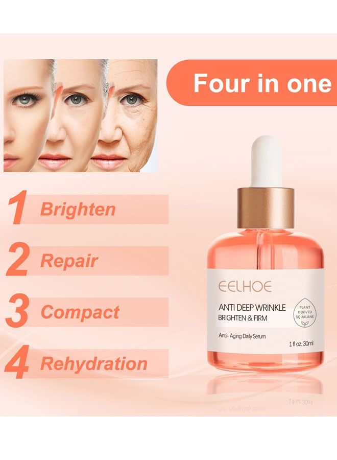EELHOE Rose Oil VC Anti Wrinkle Essence 30ml, Fade Fine Lines, Repair Barrier, Brighten Skin Tone - Image 2