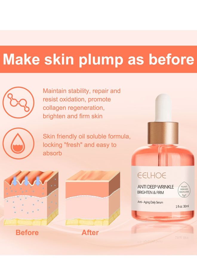 EELHOE Rose Oil VC Anti Wrinkle Essence 30ml, Fade Fine Lines, Repair Barrier, Brighten Skin Tone - Image 4