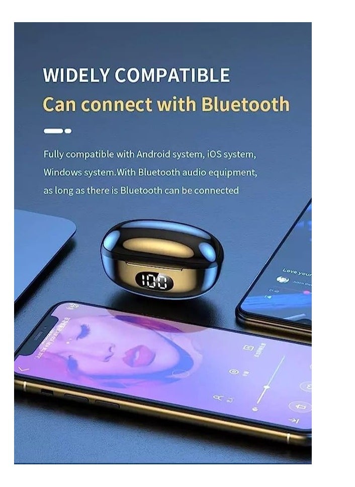 Generic - Wireless Earpiece Bluetooth Earbuds With Mic Bluetooth Headset Blue - Image 1