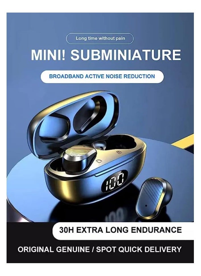 Generic - Wireless Earpiece Bluetooth Earbuds With Mic Bluetooth Headset Blue - Image 1