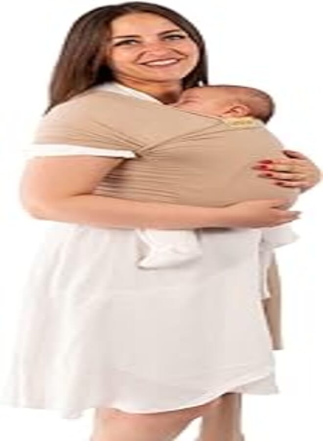 Little B Ellie Wrap Newborn Baby Carrier Beige