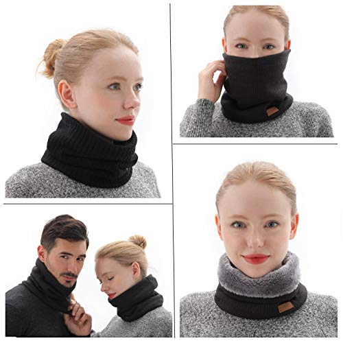 NovForth Winter Neck Warmer Men Ski, Neck Gaiter Face Scarf Women, Fleece Scarf for Men Gaiter Mask, Thick Windproof Scarves - Image 5