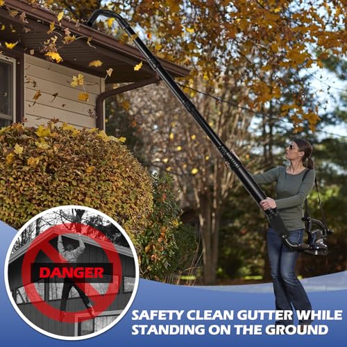 3 BUZZLETT Buzzlett Upgraded Universal Gutter Cleaning Tools for Leaf Blowers Compatible with Leaf Blower Brands EGO Power Worx Black Decker SUNCHERS HEINPRO RYAHT DEWALT etc Extends Up to 11FT - Image 3
