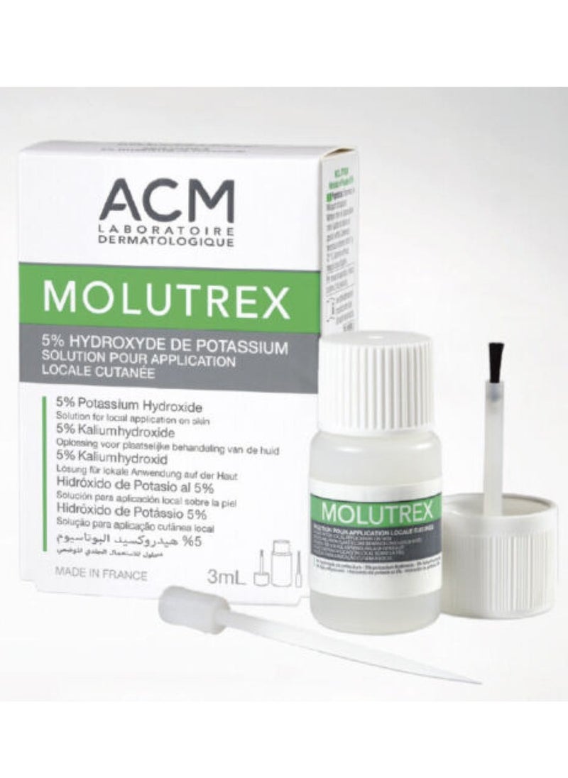 ACM Molutrex solution for the treatment of warts 3 ml 