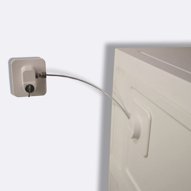 YEYA Upgraded No Drill Anti Tip Furniture Wall Anchors for Baby Proofing White 4 Pack - Image 1