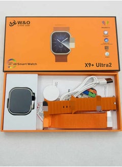 W&O X9+ ULTRA 2 Series 9 SUPER AMOLED Display Open AI Chat GPT GPS NFC Bluetooth V5 Call Wireless Charger Orange  - Image 1