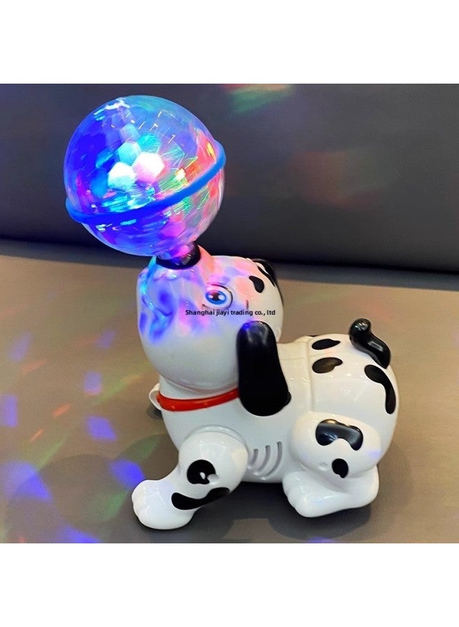 Children's Electric Puppy Kids Sing And Dance Top Ball Spin Baby Toys Boys Girls Music Stunt Dog-Color:Electric Stunt Ball Sea Lion [red]-Proportion:Battery Version: Free Ordinary Battery + Screwdriver  - Image 2