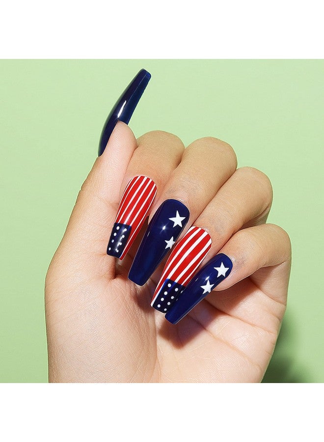 آيميلي هلام مسمار البولندية الأحمر الأبيض الأزرق الداكن الألوان هلام البولندية نقع قبالة مسمار مصباح الشفاء جيل للأظافر ل 4th من يوليو مجموعة أدوات مانيكير 33 - Image 3
