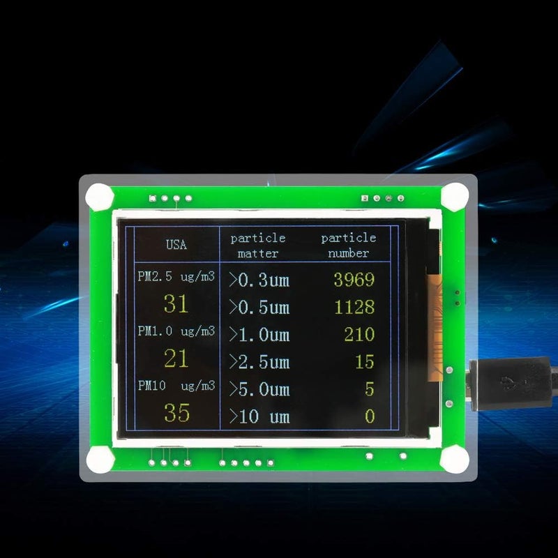 يمكن إضافة قطع 2.8 بوصة كاشف جودة الهواء الرقمي للسيارة P2.8 بوصة كاشف جودة الهواء الرقمي للسيارة PM2.5 جهاز اختبار قياس للمنزل وجهاز مراقبة قياس ألوان عصرية طبيعية أحجام مرنة مساحات ضيقة وواسعة - Image 5