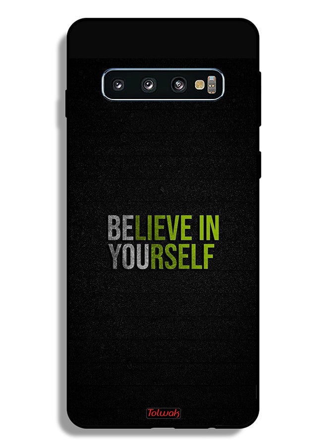 Tolwak Samsung Galaxy S10 Plus Protective Case Cover Believe In Yourself - Image 2