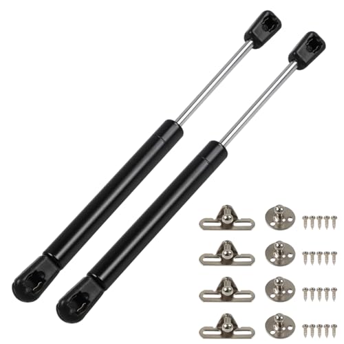 Dekalaii Gas Struts 10In 45Lbs/200N Prop Shock Lift Springs Rod Struts for Truck Cap Camper Shell Tonneau Cover Lift Support Pickup Large Outdoor Box Lid Trap Door Truck Toolbox Lid RV Door, 2 Pcs - Image 1
