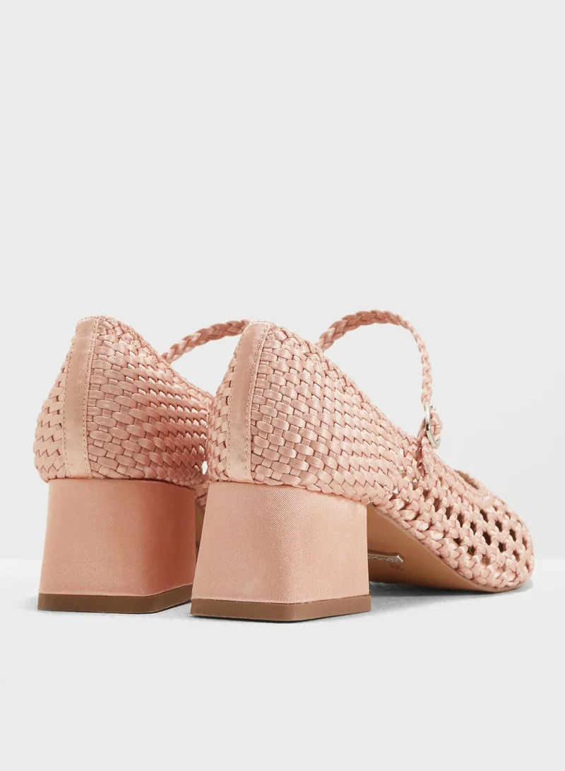 TOPSHOP Jenna Woven Court Shoes