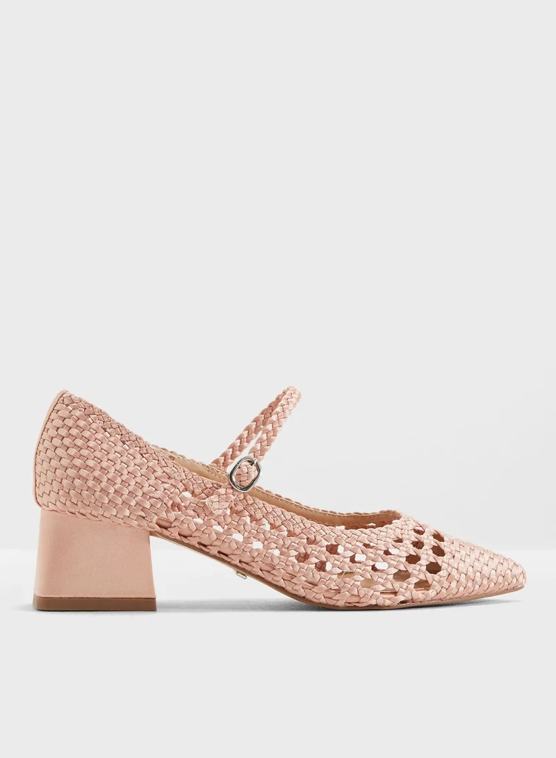 TOPSHOP Jenna Woven Court Shoes