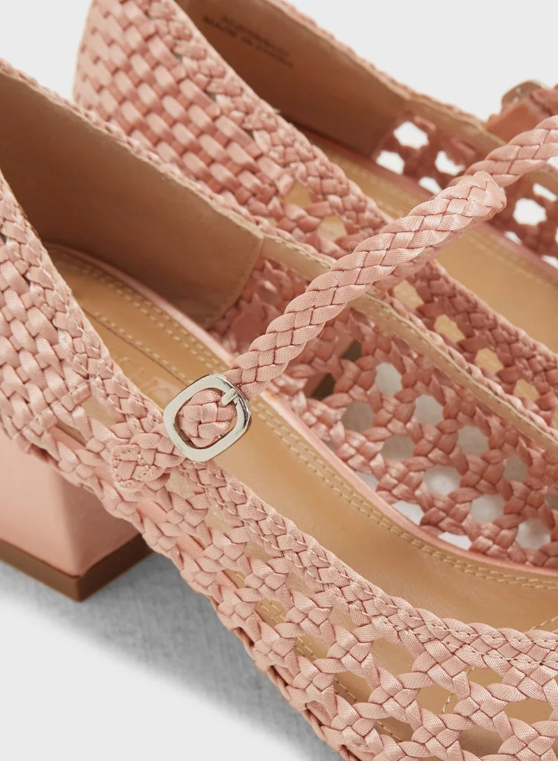 TOPSHOP Jenna Woven Court Shoes