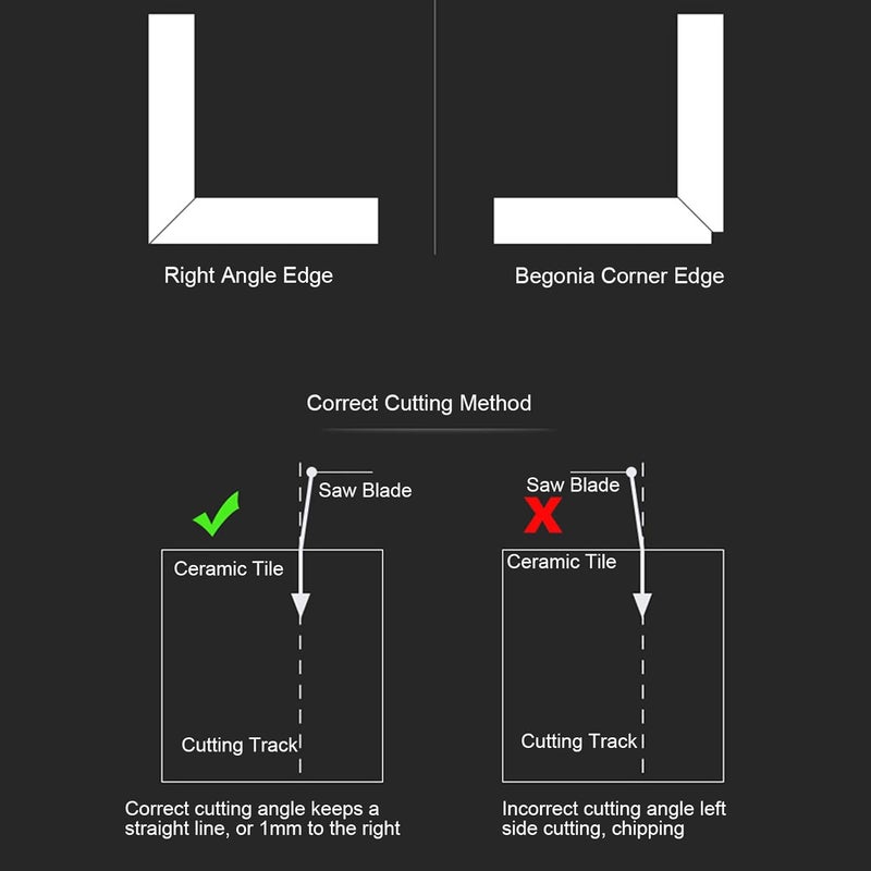 klarako Ceramic Tile Chamfering Device, Ceramic Tile Chamfering Device 45 Degree Desktop Stone Cutting Machine Guide Tool with Wheel for Cutting Chamfering Marble, Ceramic Tiles - Image 3
