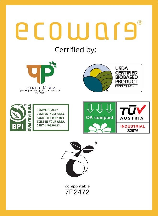 ECOWARE® 100% Natural, Biodegradable, Compostable, Ecofriendly, Safe & Hygienic Disposable 750 ml Takeaway Box with Lid - Large Size(Pack of 25 Boxes) - Image 4