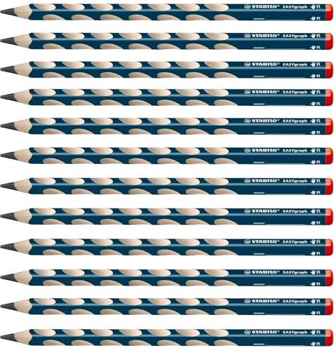 Stabilo Handwriting Pencil EASYgraph HB Petrol Right Handed Box of 12 - Image 1