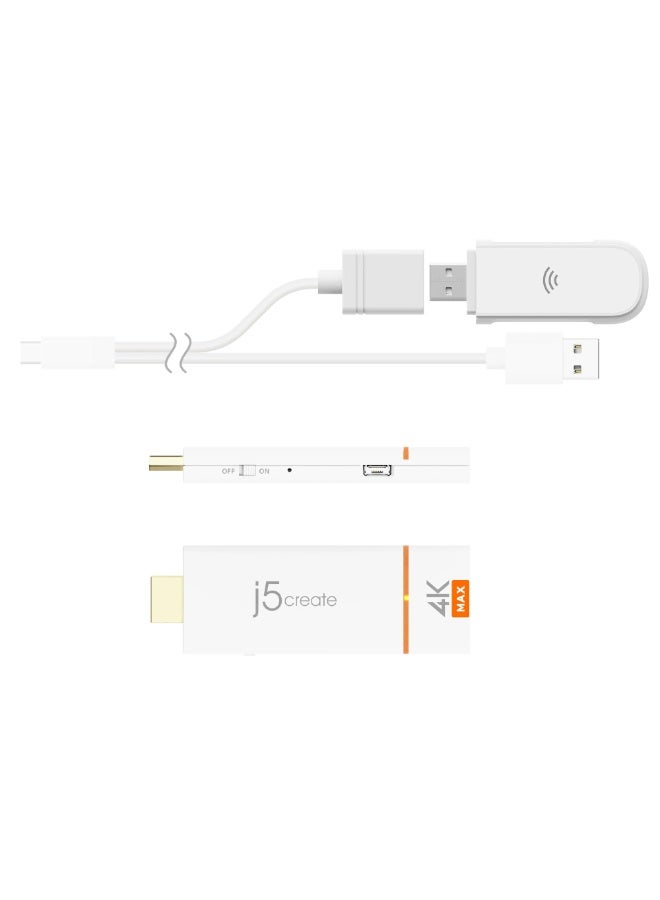 j5create  JVAW76MAX Screen cast 4k Max Wireless Display Adapter - Image 1