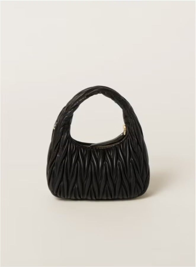 Miu Miu MIU MIU Wander quilted nappa leather hobo Crossbody Shoulder Bag - Image 5