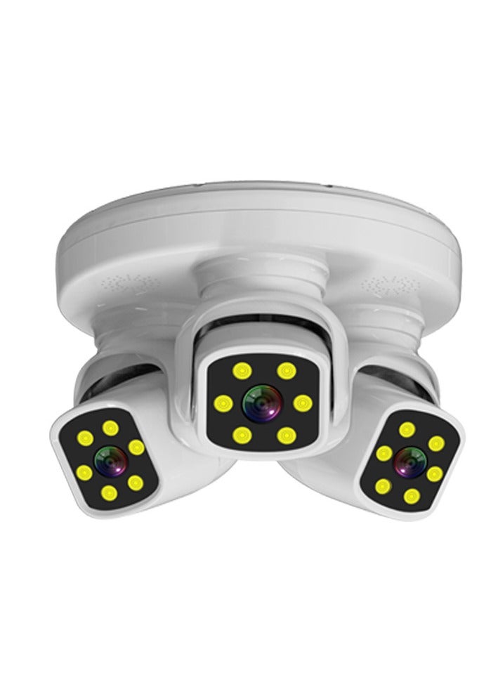 Generic Wifi Security Camera with 3 Channel Camera, 360° View, No Blind Spots, 2.4 GHz Wi-Fi, SD/Cloud Storage, AI/Motion Detection.  - Image 1
