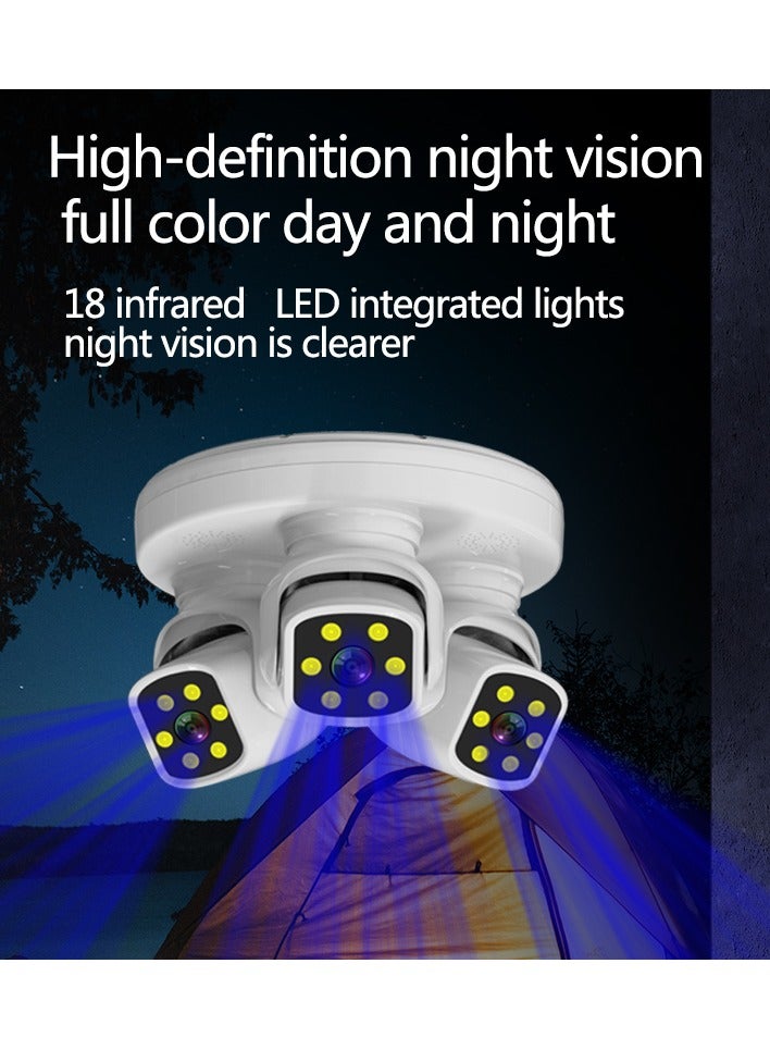 Generic Wifi Security Camera with 3 Channel Camera, 360° View, No Blind Spots, 2.4 GHz Wi-Fi, SD/Cloud Storage, AI/Motion Detection.  - Image 2