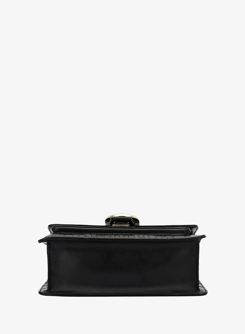 Da Milano black Fresco Double Chain Bag (S) for Women | Best Price UAE