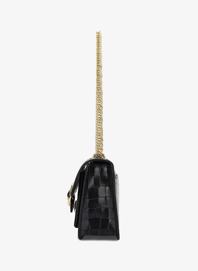 Da Milano black Fresco Double Chain Bag (S) for Women | Best Price UAE