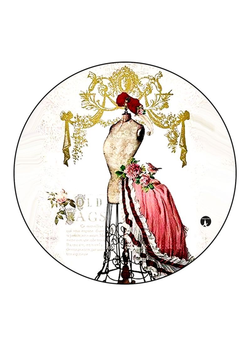 RKN Dress Printed Fridge Magnet Round  Multicolour - Image 1