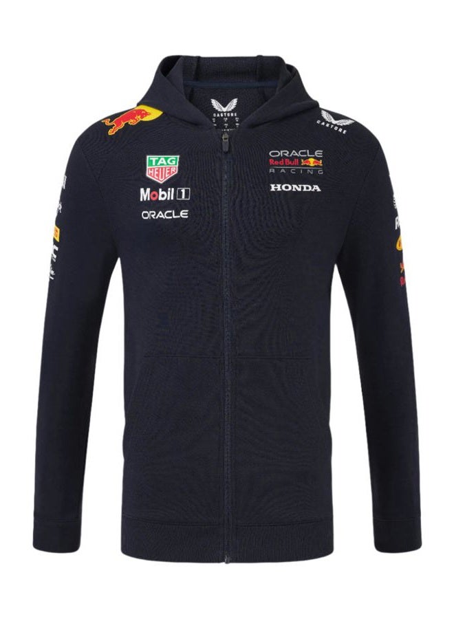 CASTORE Red Bull Racing F1 2025 Team Full Zip Hooded Sweatshirt, Navy, XL - Image 1