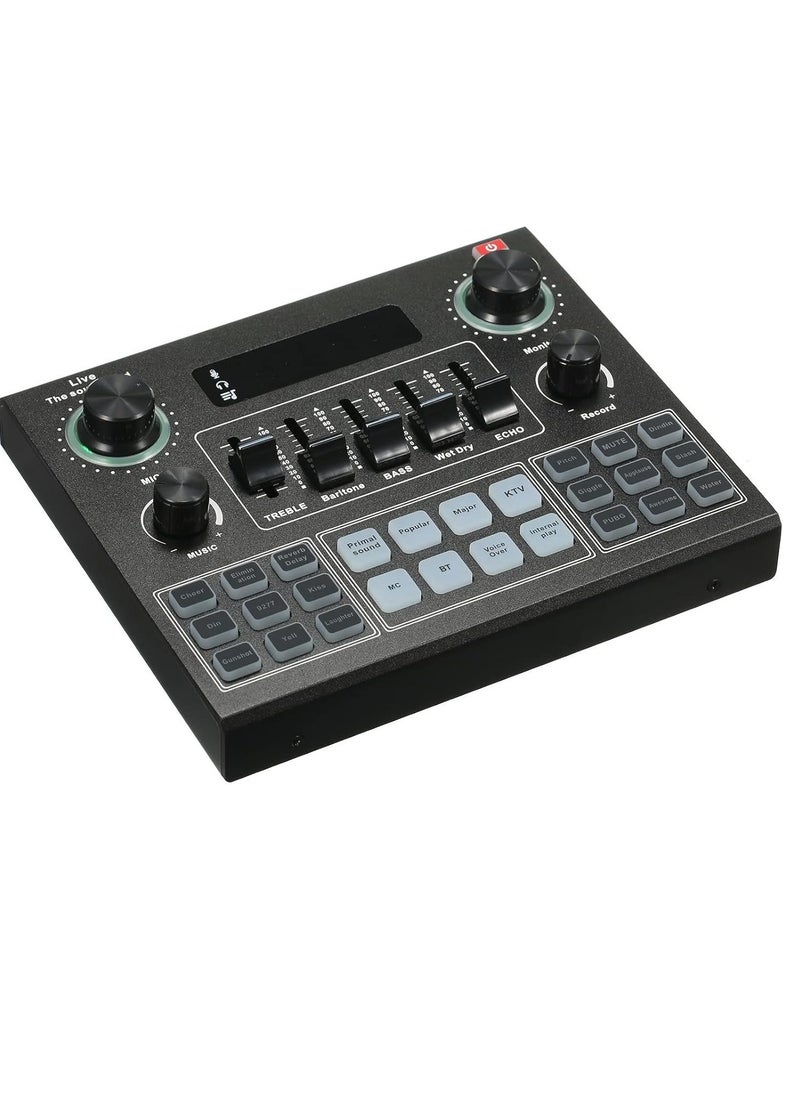 Generic V9 Audio USB Webcast Live Sound Card Black  - Image 2
