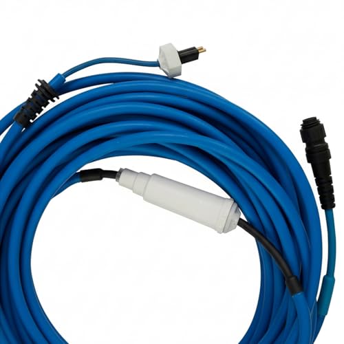 Gearwiz 9995862-60ft Blue Cable Only Compatible with Dolphin Pool Robot Nautilus CC Plus [Non WiFi], M200, 9995862, Includes 2 Big Floats and Swivel for Tangle-Free Operation [2 Prongs] Updated - Image 2