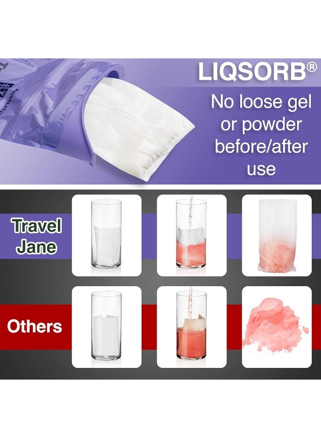 TravelJohn TravelJane Resealable Disposable Urinal (TJ1T-C) - 6 Pack for All Genders, Adults, and Children - Image 3