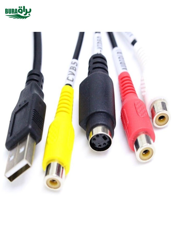 BURAQ USB to RCA Cable 60+ Supports Vista 64 / Win 7 / Win 8 / Win 10 / Mac OS  - Image 3