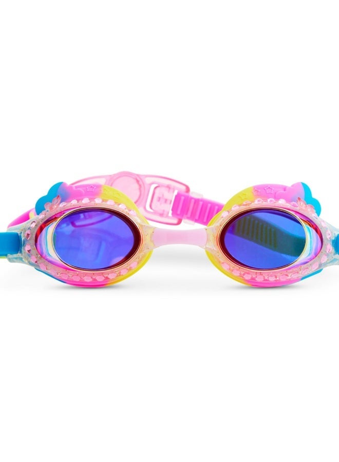 Bling2o Colorful Clouds Rainbow Girl Kids' Swim Goggles - Image 1