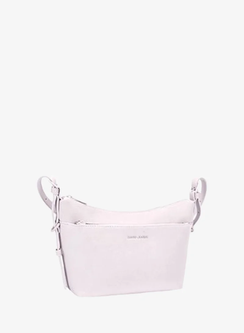 David Jones David Jones Annelise Vegan Leather Crossbody Bag | Elegant Everyday Handbag model cm8407| Compact Women's Purse with Adjustable Strap
