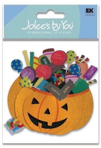 EK Success Jolees Boutique Pumpkin Basket Sticker - Image 1