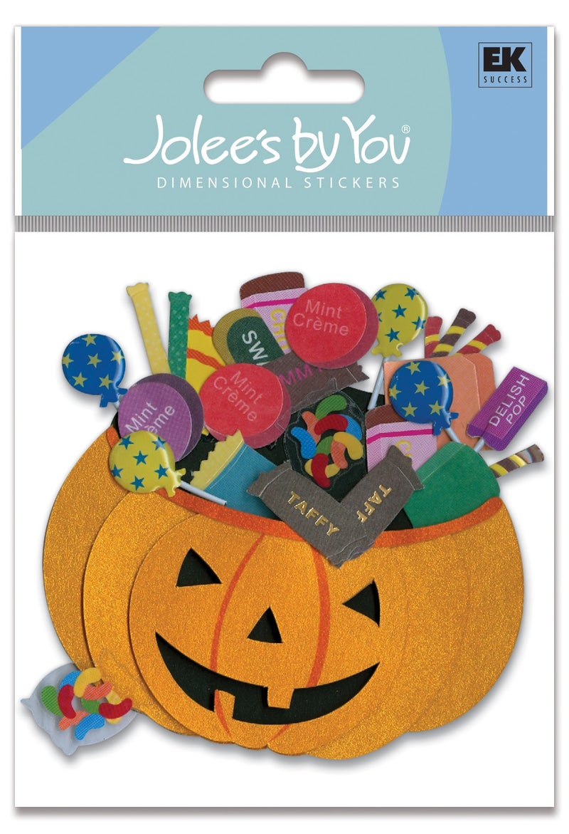 EK Success Jolees Boutique Pumpkin Basket Sticker - Image 3