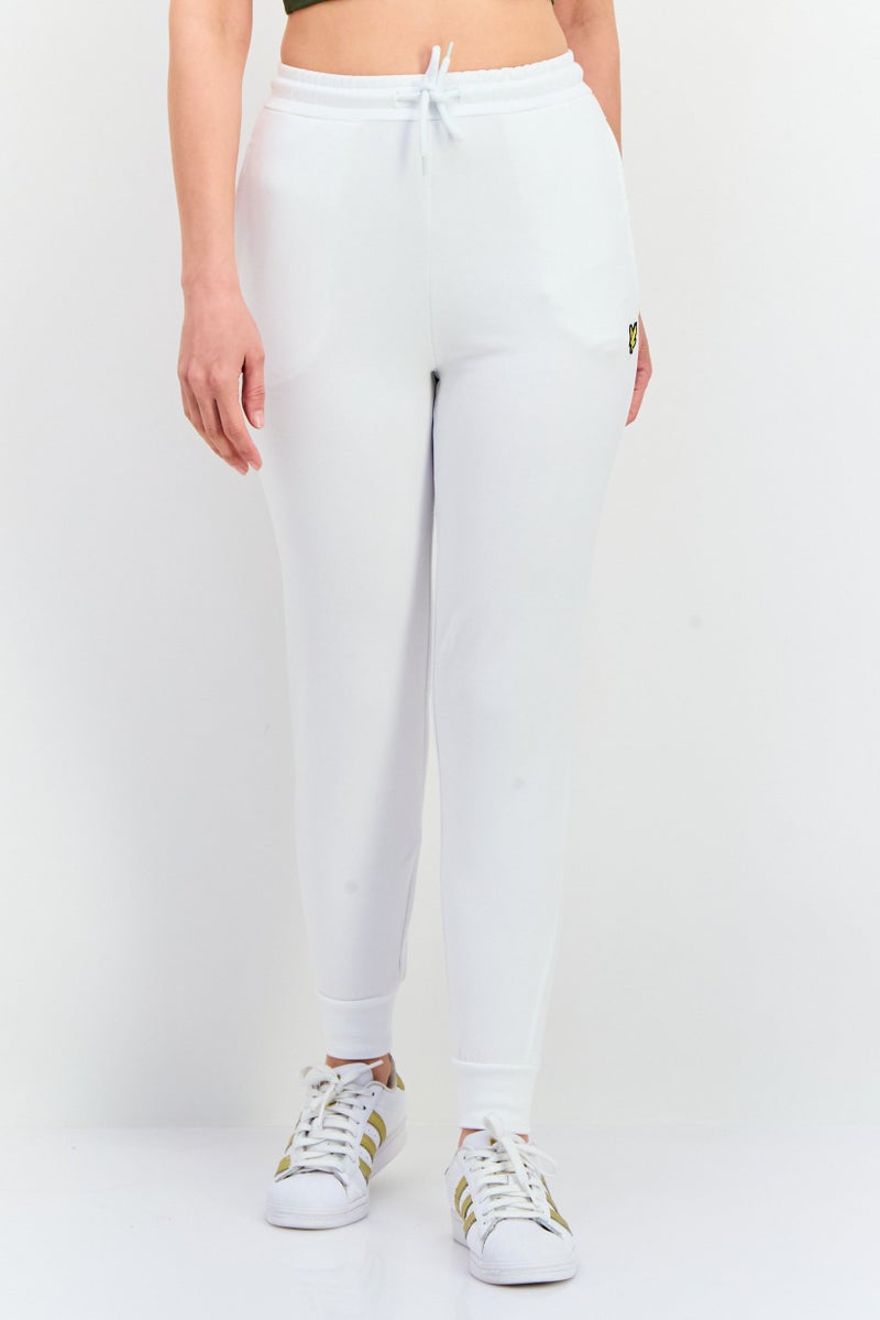 Lyle & Scott Women Regular Fit Brand Logo Sweatpants, White  - Image 1