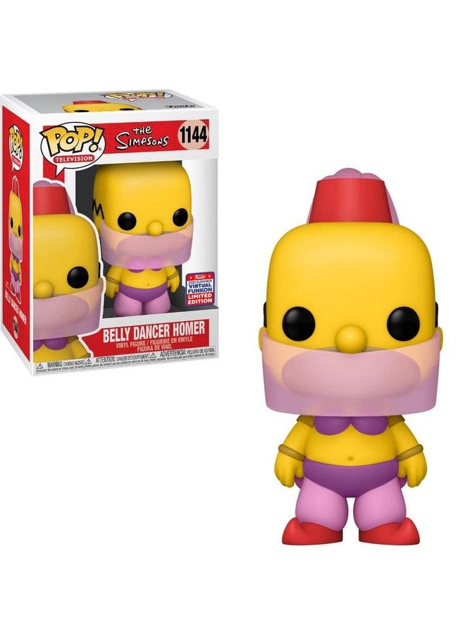 Funko Pop! The Simpsons Belly Dancer Homer 1144 Funkon 2021 Summer Convention Shared Exclusive - Image 2