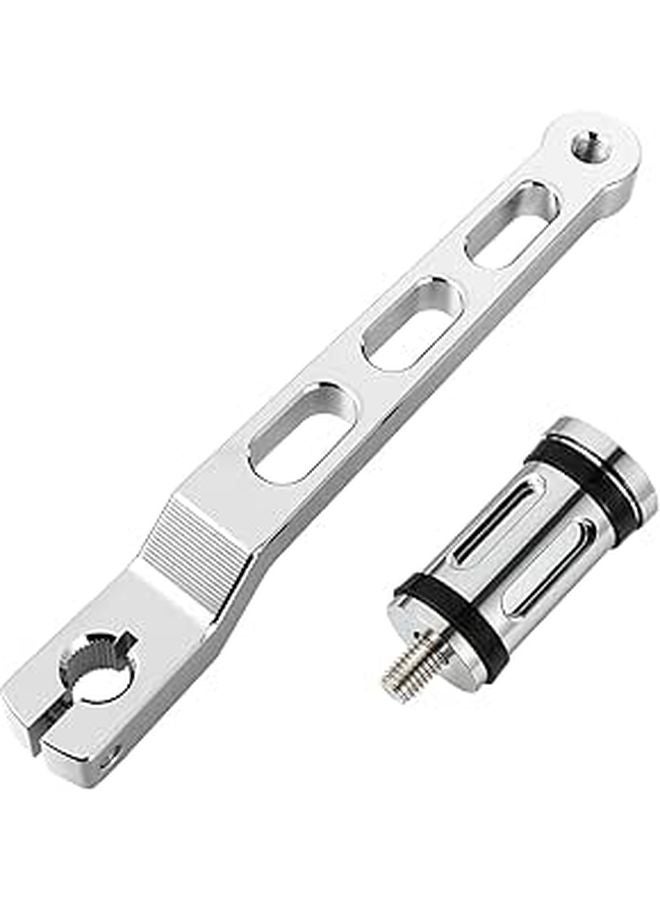 CNC Electroplated Motorcycle Gear Shifter and Heel Toe Foot Pedal Lever for Touring Softail Glide Models - Image 1