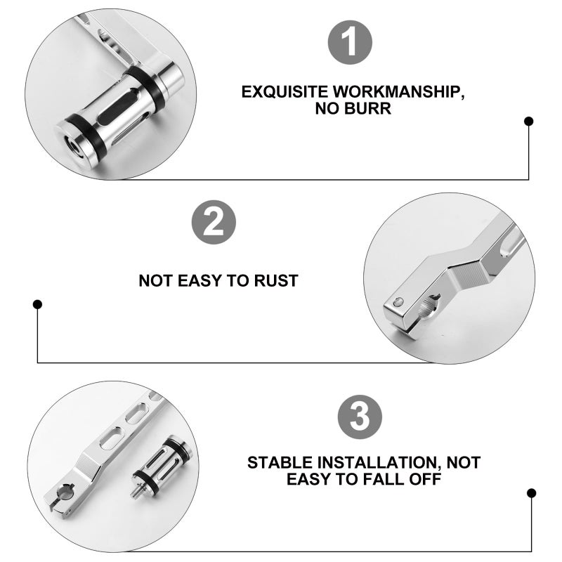CNC Electroplated Motorcycle Gear Shifter and Heel Toe Foot Pedal Lever for Touring Softail Glide Models - Image 4