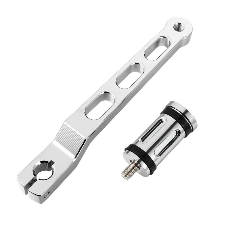 CNC Electroplated Motorcycle Gear Shifter and Heel Toe Foot Pedal Lever for Touring Softail Glide Models - Image 2