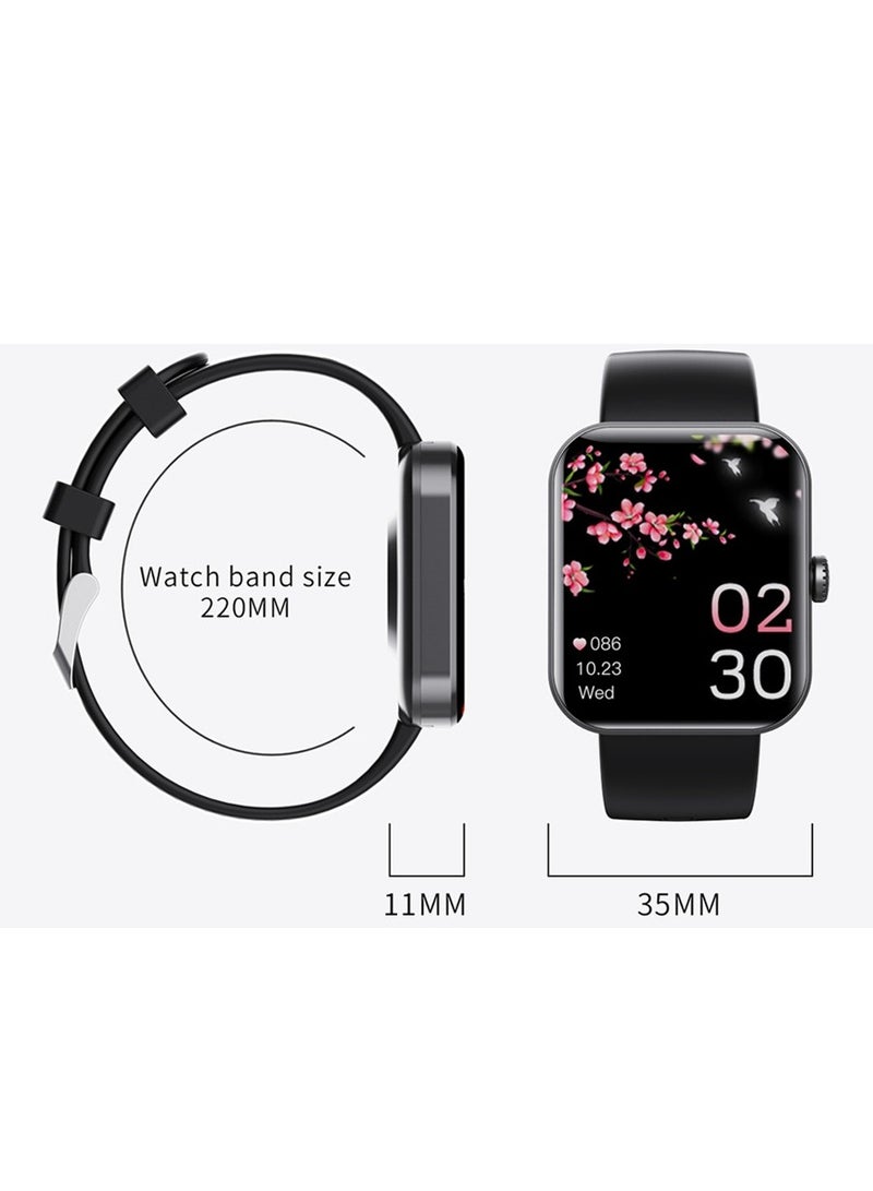 Health & Fitness Smartwatch, Blood Glucose Monitoring, Fitness Tracker with Blood Pressure, Blood Oxygen Tracking, Heart Rate Monitor (Pink)
