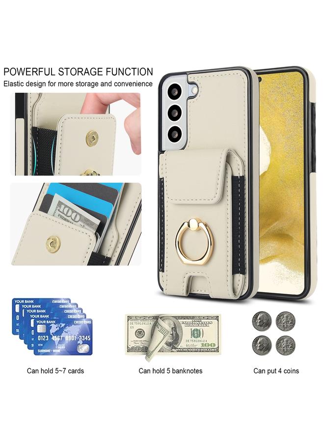 S-TOP Case For Samsung Galaxy S22 5G Elastic Card Bag Ring Holder Phone Case - Image 5