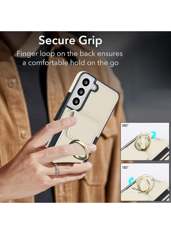 S-TOP Case For Samsung Galaxy S22 5G Elastic Card Bag Ring Holder Phone Case - Image 2