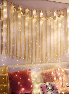 Generic 300LED Fairy Curtain Lights, USB Plug in 8 Modes  Fairy String  Lights with Remote Controller for Bedroom, Indoor, Outdoor, Weddings, Party, Decorations（9.8x9.8Ft, Warm White）  - Image 3