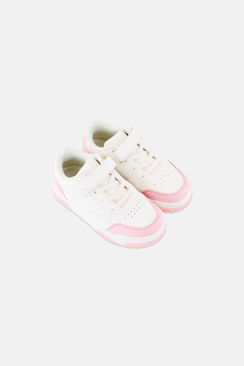 RBX Toddlers Girl Velcro Closure Shoes, White - Image 2