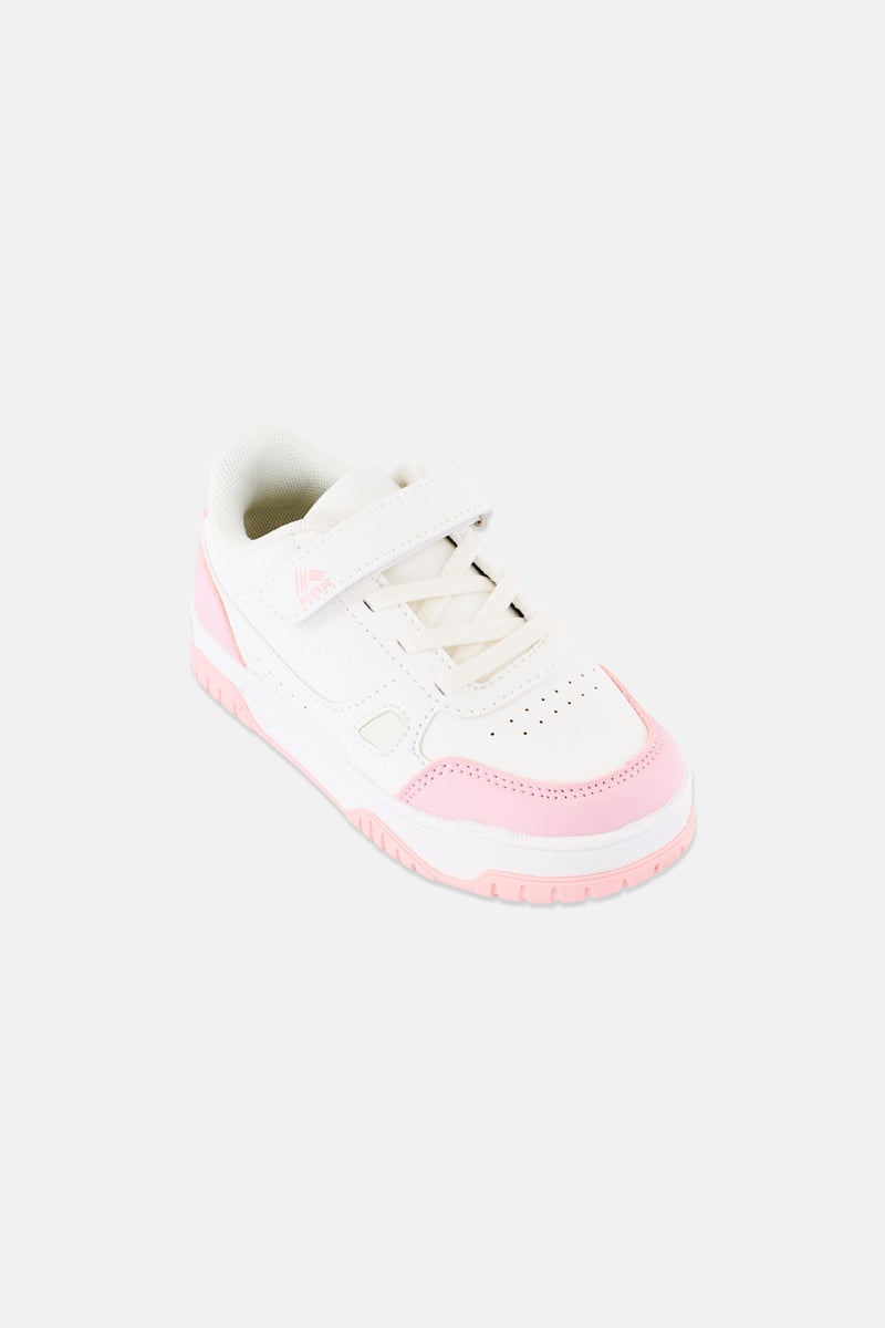 RBX Toddlers Girl Velcro Closure Shoes, White - Image 1