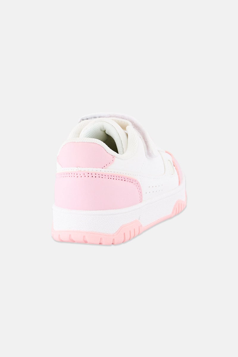 RBX Toddlers Girl Velcro Closure Shoes, White - Image 4