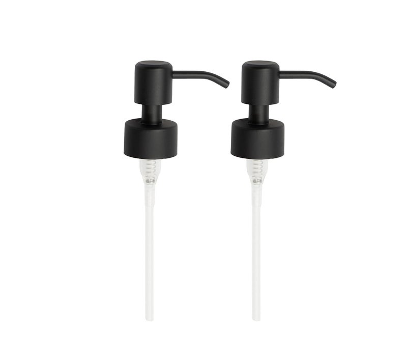Kapitan Soap Dispenser Pump Replacement Head Black Spare Stainless Steel 28Mm Brushed Finish - Image 1